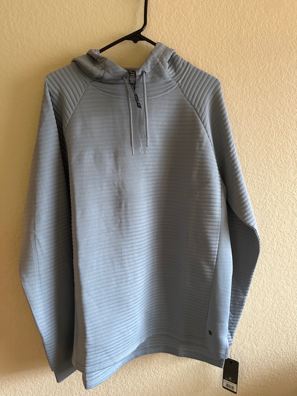 Apana Men's Light Blue Crewneck Hoodie Sweater
